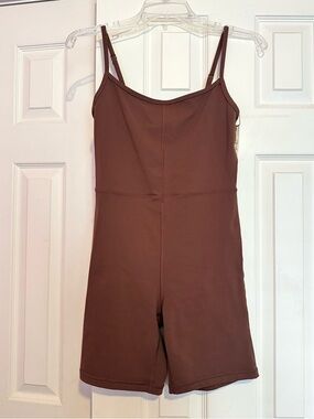 Aritzia Cognac Wilfred Free 7” Divinity Romper S